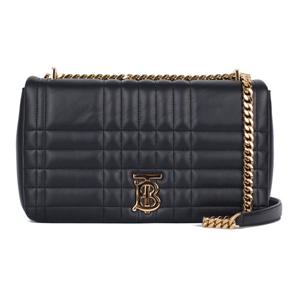 버버리 미듐 퀼팅 램스킨 롤라 백 8059493 (BLACK)