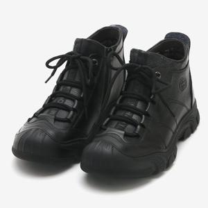 남자 겨울 퍼안감 가죽 운동화 WW-SE-HDG31-블랙