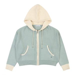 [코데즈컴바인] 배색후드 집업 니트점퍼 (CJA-PJ580W1)