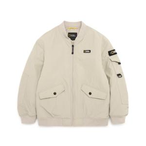 [내셔널지오그래픽 키즈] K231UPD020 항공 패딩점퍼 GRAY BEIGE