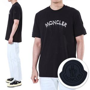 몽클레어 로고패치 라운드 티셔츠/8C00002 89A17 999