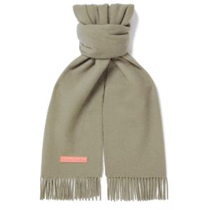 24SS 로고 패치 슬림 울 머플러 카키그린 CA0308 AB6