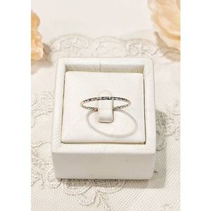 미니골드 14K 할로우 컷팅 실반지 화이트 RCOM4120