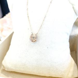 미니골드 14k 럭키마인 댄싱다이아 목걸이 NNTM4096D