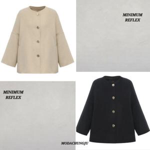 [미니멈]MD 노카라 울캐시 핸드메이드 루즈핏 코트 자켓  MD MXD