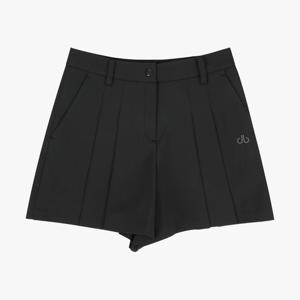 드루 여성 앞판 플리츠 숏 팬츠 DF42PT06_BK