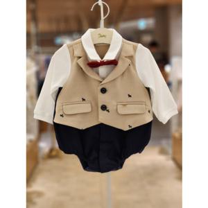 [에뜨와HB]2024년신상품 BE)크로프정장바디수트07R027904 출산용품 유아우주복 출산 신생 백일선물