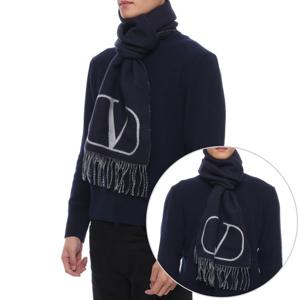 [발렌티노(잡화)]24FW 남성 V 로고 울 캐시미어 머플러 (5Y2ER033 RBH NB4 24F)