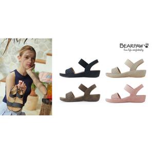 [베어파우(슈즈)]ROSIE 여성 쿠션 밴딩 샌들 4종택1 1870QB-W 3.5CM