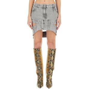 디 아티코 여성 그레이 데님 미니 스커트 241WCS198_D070607
