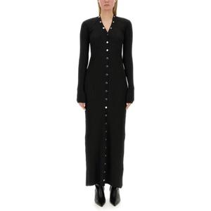 디 아티코 여성 블랙 맥시 드레스 241WCM113_KV006100