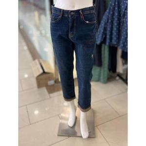 화이트호스 세이브존01 컬러밴딩배기데님팬츠 W243711