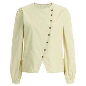 샵앤) 여성 사선 단추 블라우스 EGG-WBL-12131-올리브그린