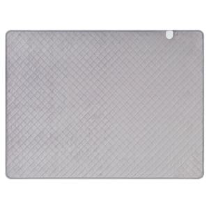 눕자 카본 탄소매트 전기장판 극세사그레이 퀸 분리난방 150X200