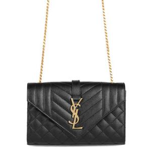 [생로랑] 엔벨로프 스몰 로고 600195 BOW91 1000 퀼팅 체인 숄더백 크로스백