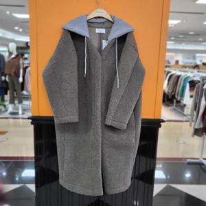 파파야 DP01 후드 탈부착 롱 뽀글이 자켓 PNORJP010D