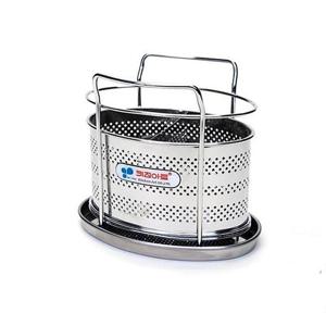 수저통 타원형 스텐 수저통 주방용품 주방수납대