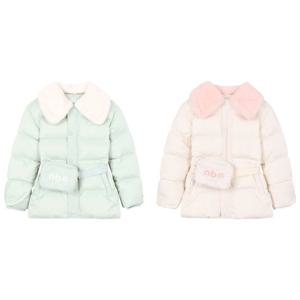 [엔비에이키즈(아동)]NBA 라이프 여아 벨트백 덕다운 점퍼(K224DW610P)