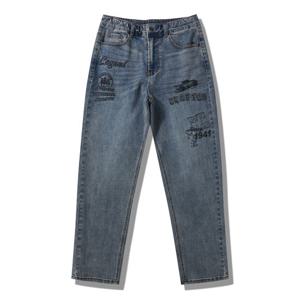 [지프]여성 프린트 배기 데님팬츠 JP3DPF731