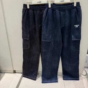 에어워크주니어 CB01 데님 프린트 브러쉬 세미와이드팬츠 A248B3538B