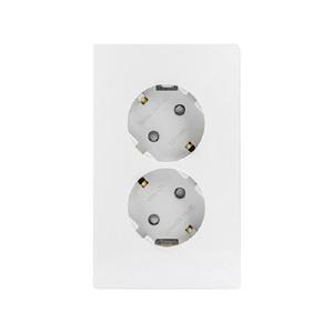 전기 전등 조명 디노 화이트 세로 2구 콘센트