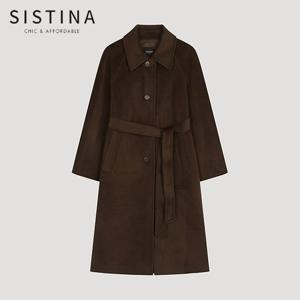 [SISTINA] 울 벨티드 핸드메이드 맥코트_AWHCTO41030_DW