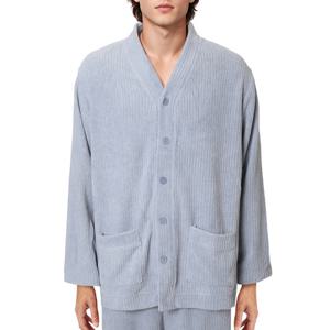 [비비안(언더웨어)]포근한 착용감 극세사 남성 홈웨어 기모 상의 EZ2911