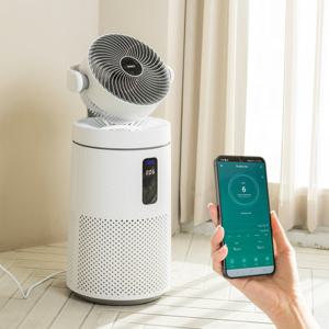 롯데 에코제트 공기청정기 써큘레이터형 펫필터 UVC IOT연동 WIFI LE-910
