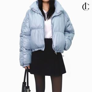 엘케이트 여자패딩 오버핏 웰론 글로시 숏패딩 아우터 LNC003