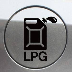 자동차 주유구 차량용 스티커_주유통 엘피지