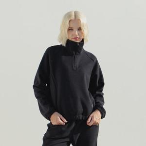 제인코트 HC03 SOFT플리스하프집업 LNA3406 BK