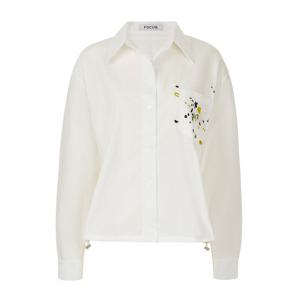 FOCUS  스트링코튼자수셔츠블라우스 PBVFF5S1BL5011