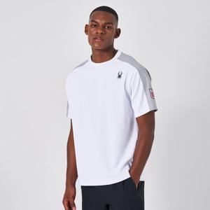 [스파이더] 남성 와펜 라드패드 와플 반팔 티셔츠 SPKMCNRS302MWHT