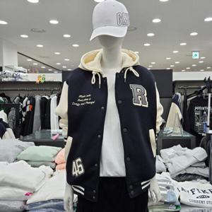 [써드케이](남녀공용)패딩 야구점퍼MP1JU020-네이비_CJ