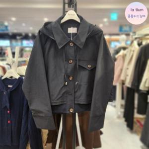 라티움 HC03 여성 핏예쁘고 고급스런 후드탈부착 크롭 점퍼 L55 P3JP01 78