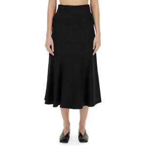 질샌더 하이웨이스트 플레어 스커트 J01MA0132 J65112001