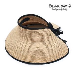 베어파우 여성 MADDY 썬캡 라피아 모자 (BPHT001QA-GSGR)