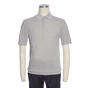 [레노마캐주얼]봄,여름 슬림핏 스판 라이트그레이 단추 카라티 RQFPKT55GRDL