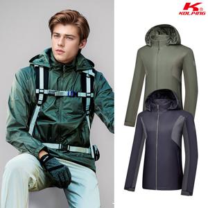 콜핑 남성 봄 방수 방풍 경량 탈부착후드 등산 바람막이 자켓 KSC628TJ5M