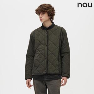 나우  (1NUPDW4902_CW) U코지퀼팅패딩가디건 CHARCOAL BROWN