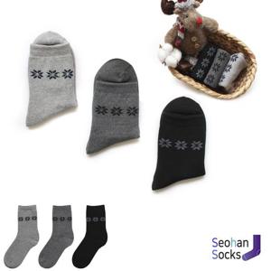 에어워크 여자 파일 테리 스노우 기모 양말 1족