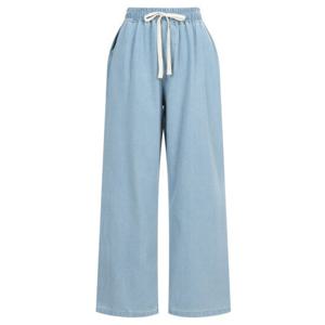 샵앤) 봄신상 여성 허리밴딩 포켓 데님 와이드 통 청바지 PIC-WPT-20311-연청