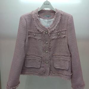 Destijl HC06 숏짧은 깔끔한 봄느낌 라운드 트위드쟈켓 D2513jk15P