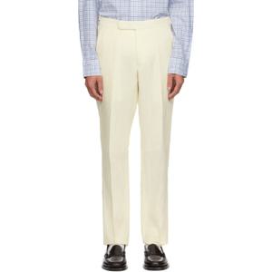 25 FW 폴로 랄프로렌 남성 오프 화이트 리넨 수트 슬랙스 251213M191012