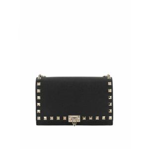 [VALENTINO] 라프리마 여성 클러치 파우치 위드 락스터드 체인 인 그레인 카프스킨 6W2P0Y59VSH0NO 블랙 /8