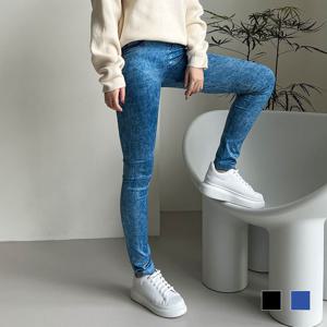 돌청워싱 기모 데님 레깅스 OD-221106