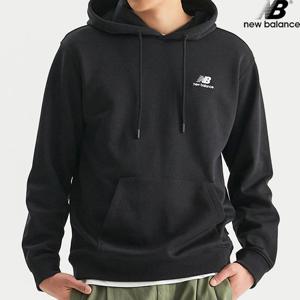 뉴발란스 NBN0D31013-BK 에센셜 후드티 세미오버핏 공용 긴팔티