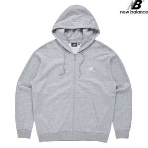 뉴발란스 NBMDD31013-MG 에센셜 후드집업 세미오버핏 남녀공용 후드티