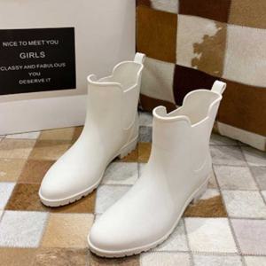 비오는날 검정 레인 슈즈 방수 패션 장화 패션 부츠