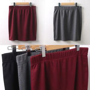 빅사이즈 데일리 분또 스커트 DWW4819 골지 미니